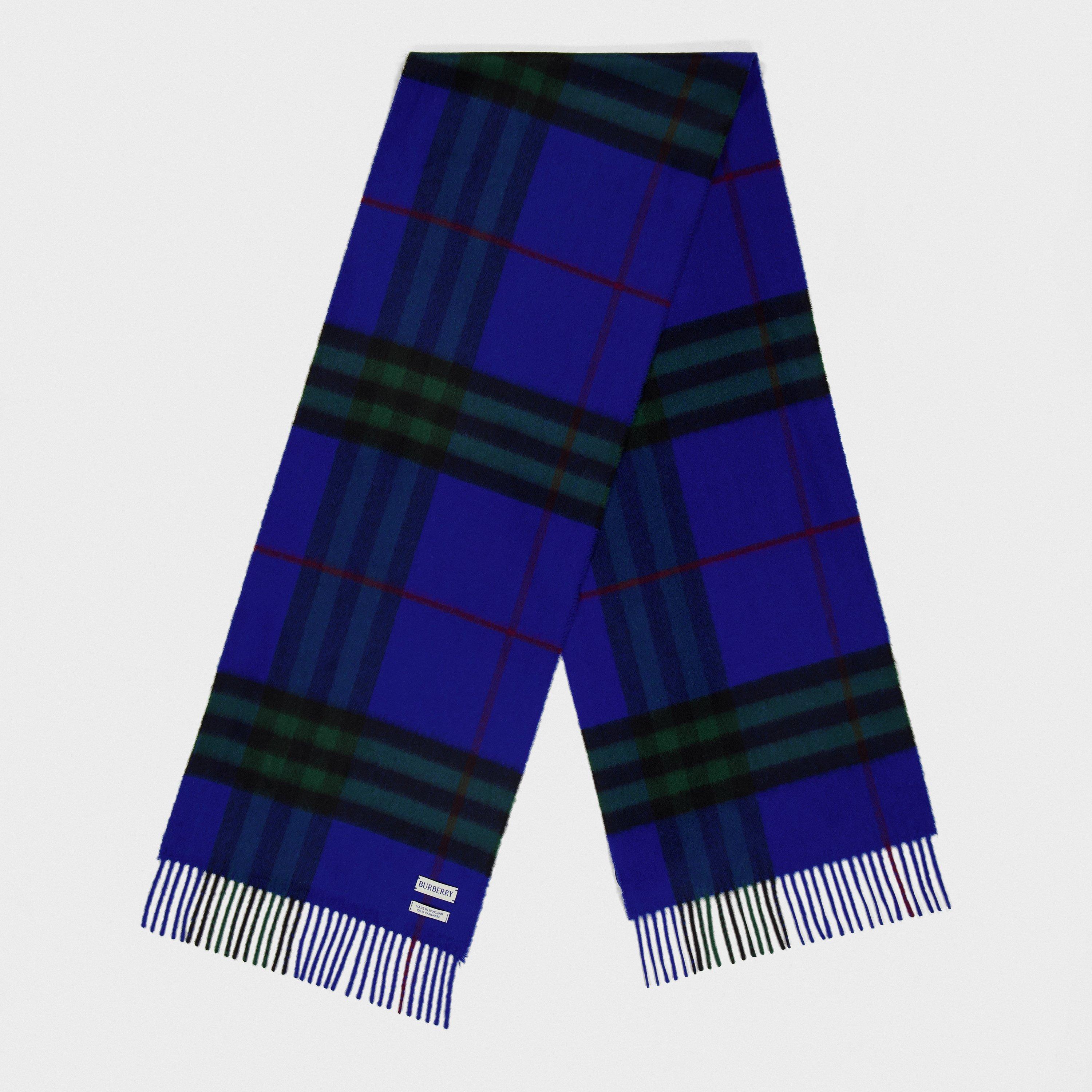 Check Cashmere Scarf