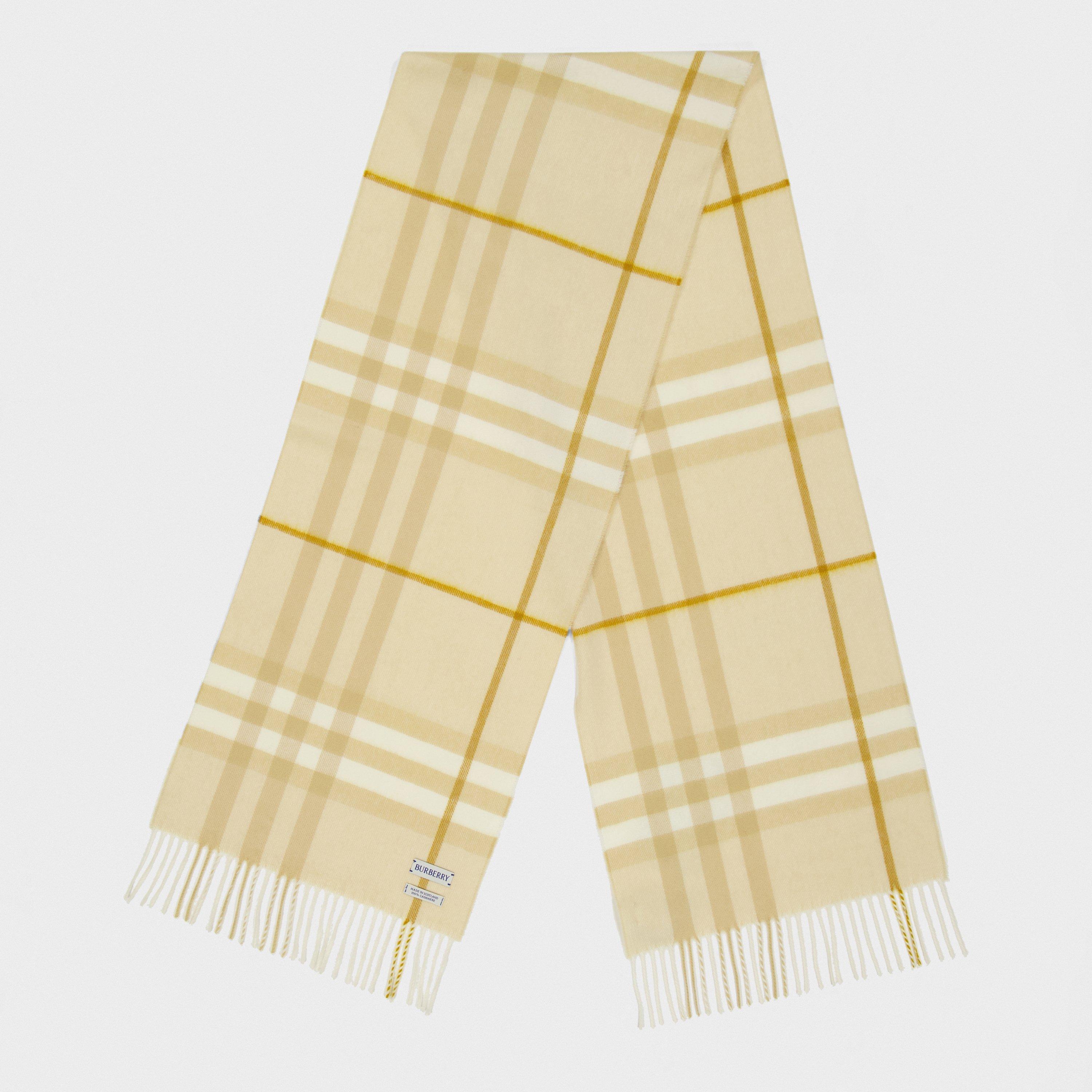 Check Cashmere Scarf