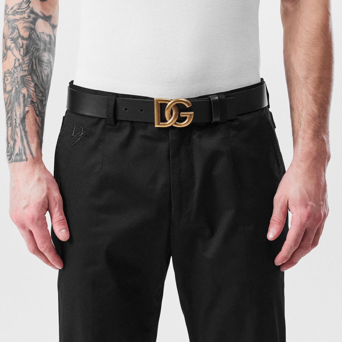 Men's Plain Interlock Belt, 35mm
