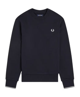 Fred Perry Blue Crew Neck Sweatshirt