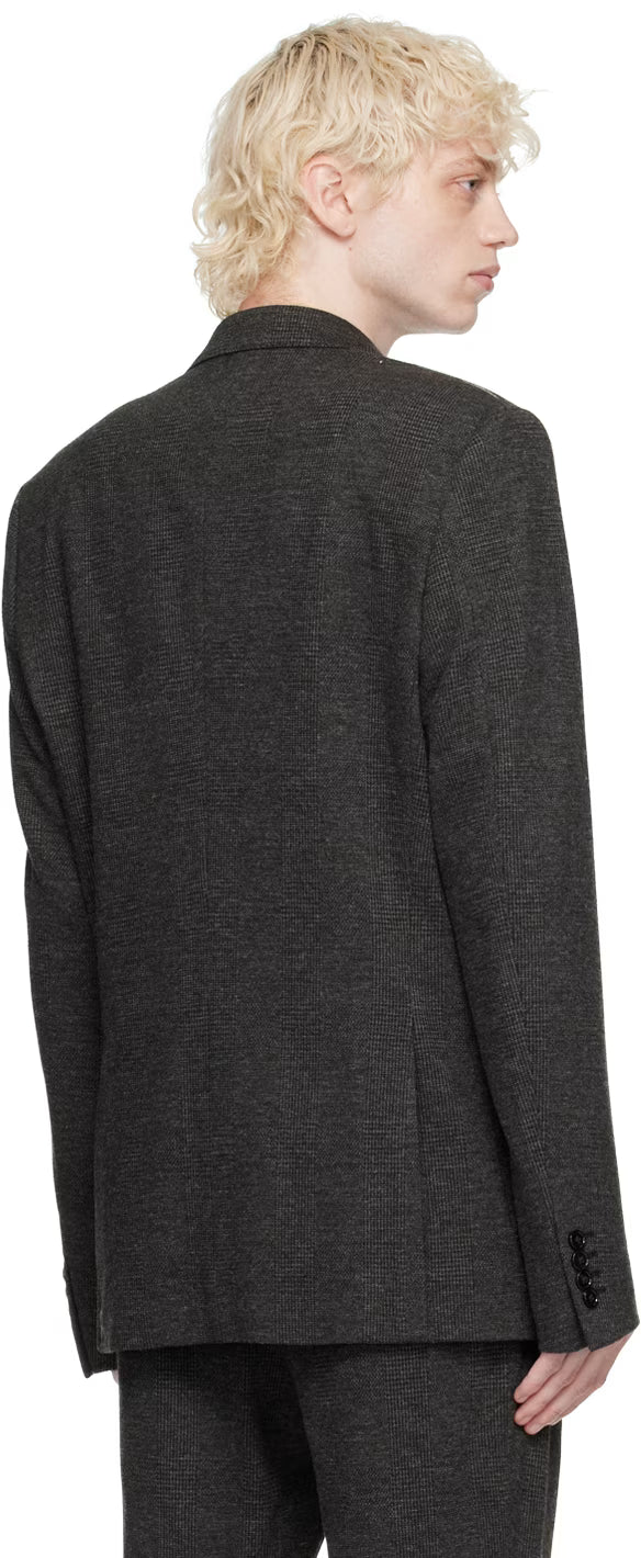 Dolce&Gabbana Gray Glen Plaid Blazer