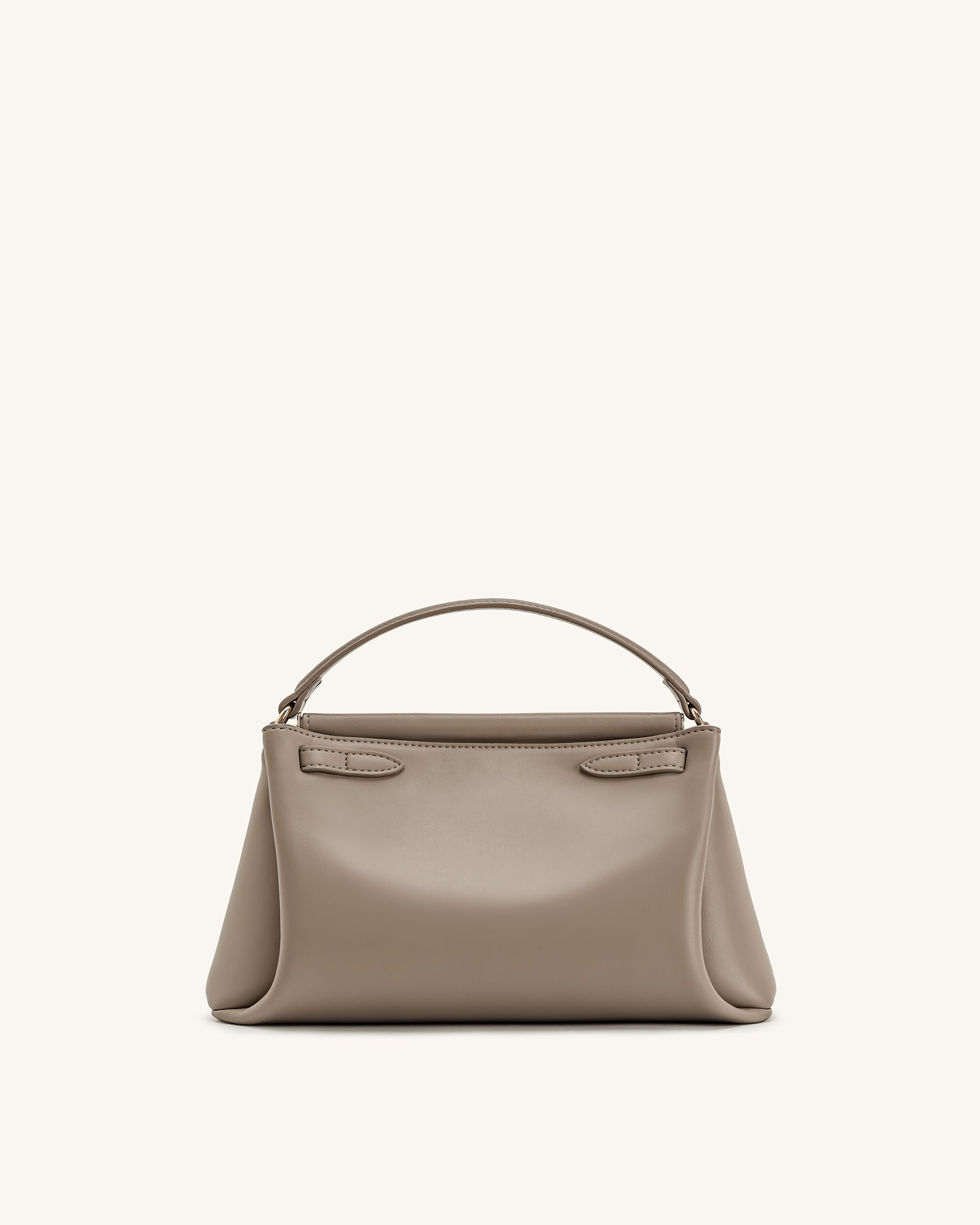 Carmen Top Handle Bag - Dark Brown Croc