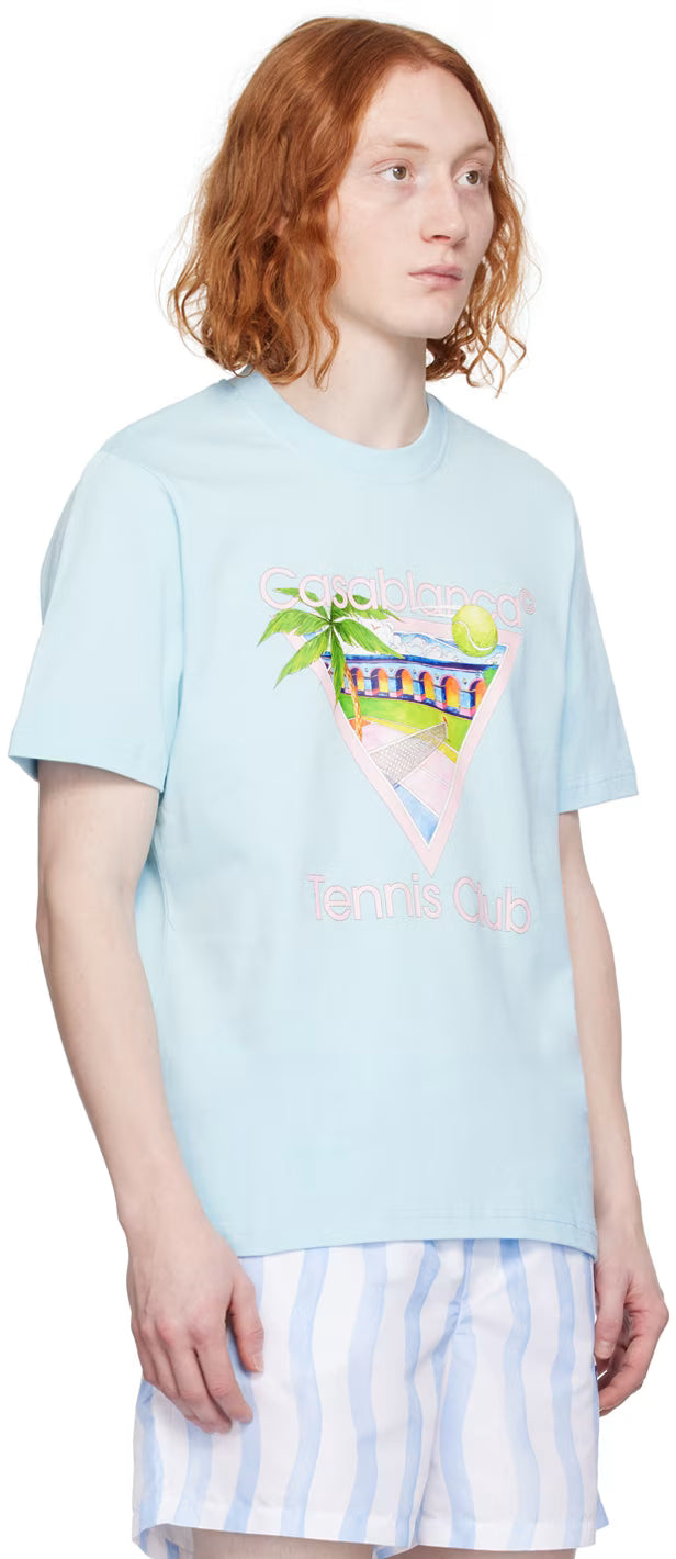 Blue 'Tennis Club' Icon T-Shirt