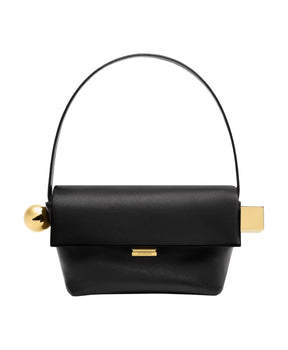 Black Lambskin Crossbody Bag