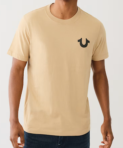 DISTRESSED PUFF PRINT LOGO TEE