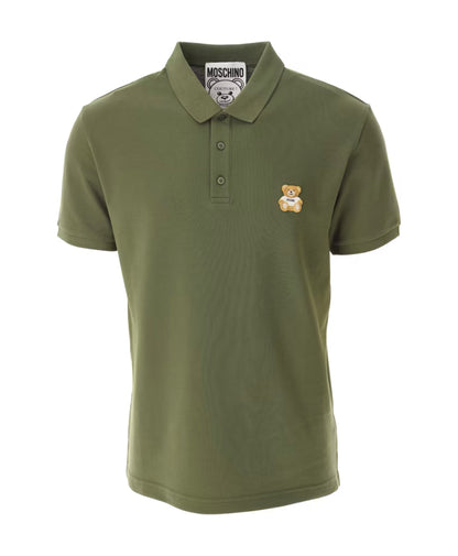 Moschino Green Teddy Polo Shirt
