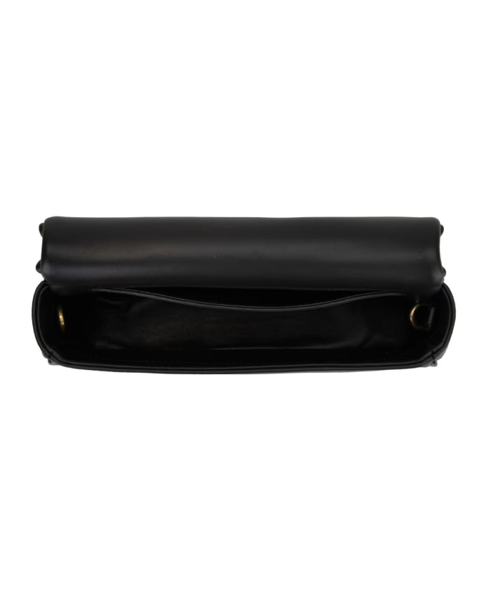 Quilted Leather Shoulder Bag with Chain