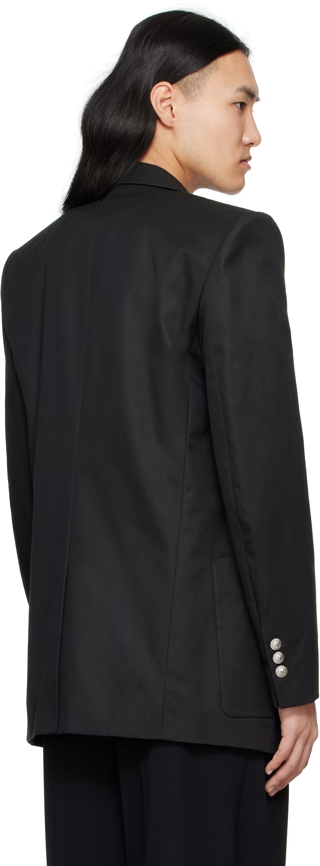 Black Six Button Blazer