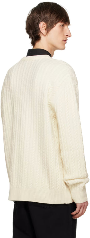 Dolce&Gabbana Off-White Girocollo Sweater