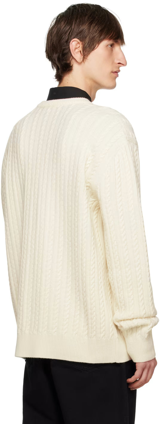 Dolce&Gabbana Off-White Girocollo Sweater