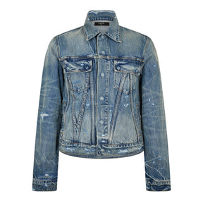 Ma Distressed Denim Trucker Jacket