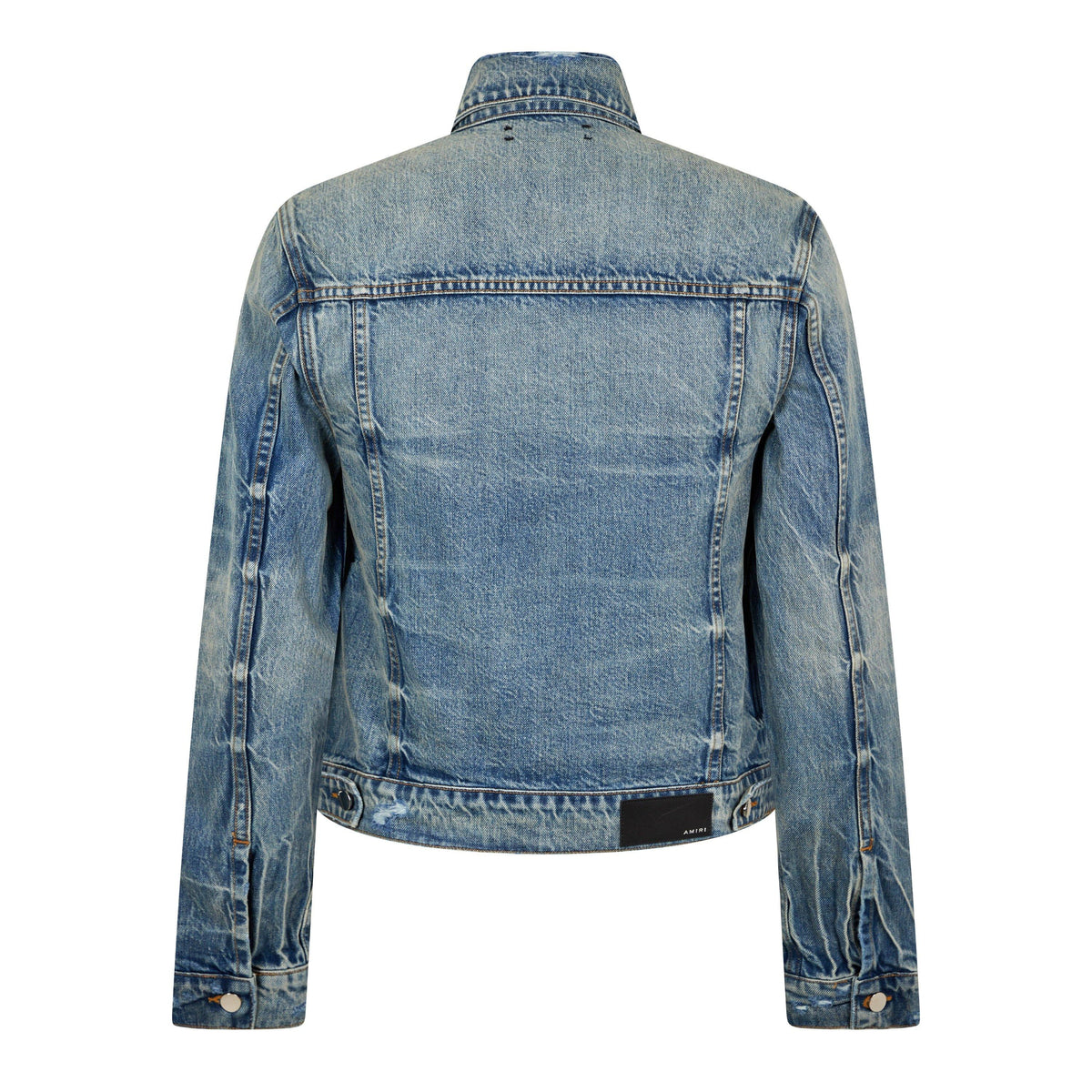 Ma Distressed Denim Trucker Jacket