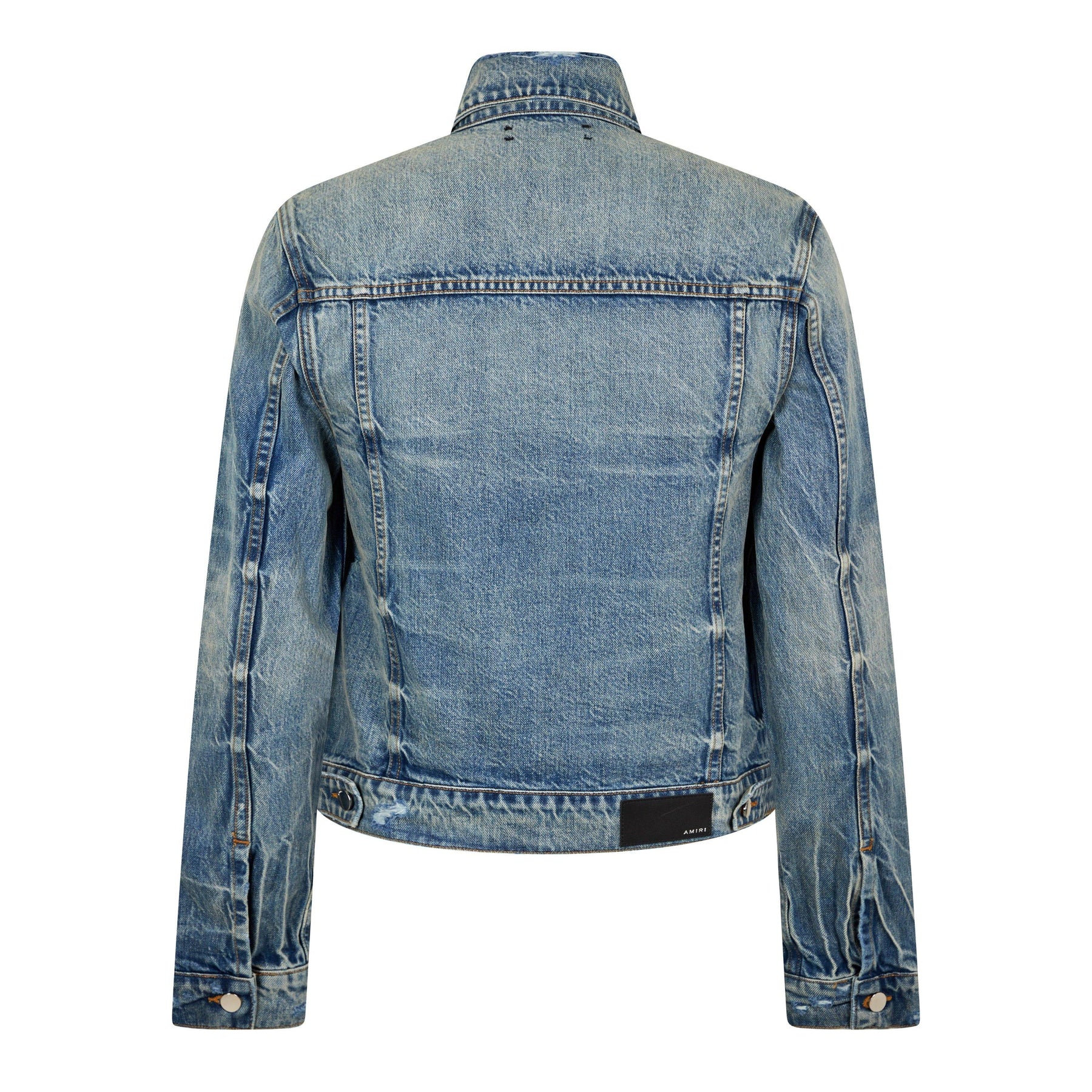 Ma Distressed Denim Trucker Jacket