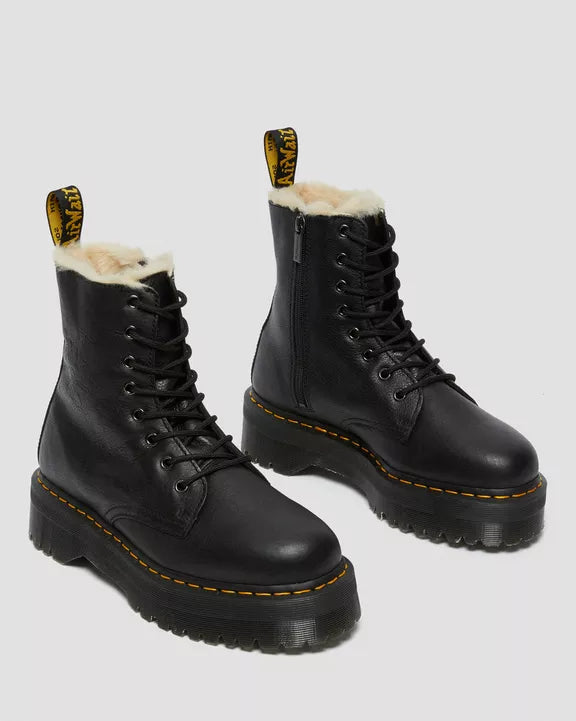 Jadon Boot Leather Faux Fur Lined Platforms