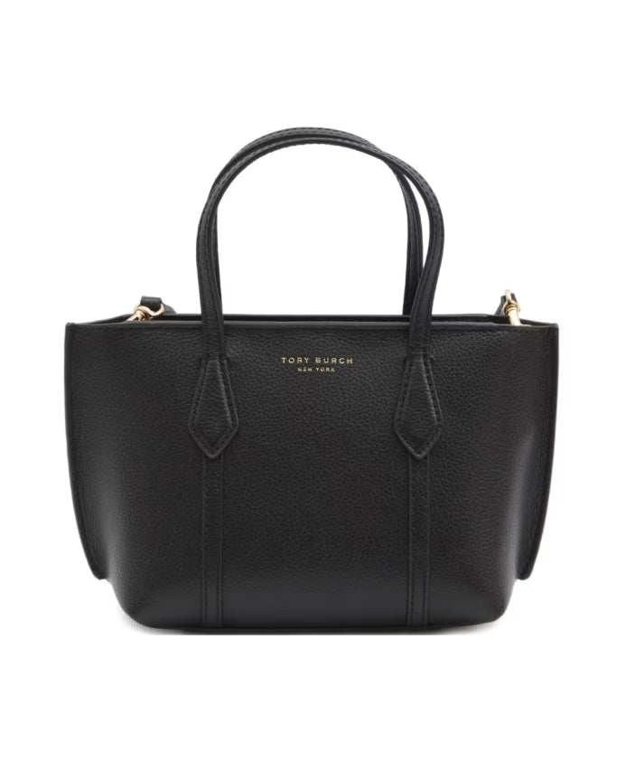 Black Leather Tote Bag