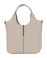 Calfskin Leather Bag with Logo Detail