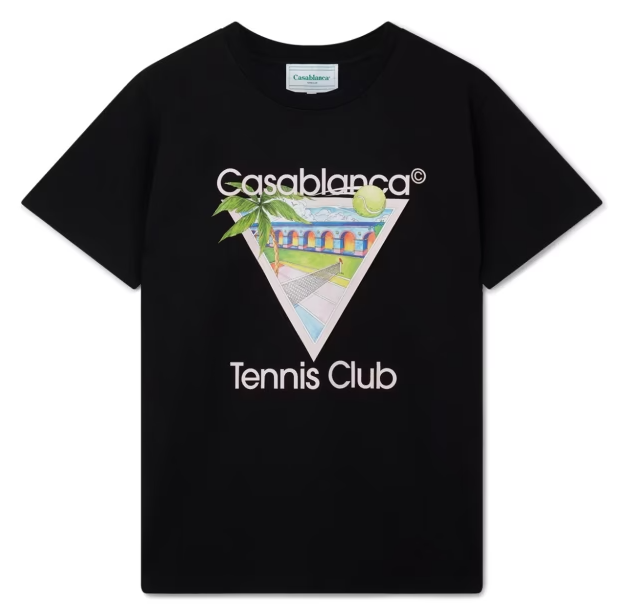 Casablanca Tennis Club Icon Screen Printed T-Shirt