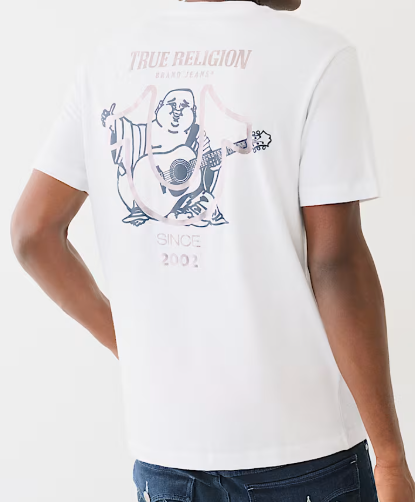 METALLIC HORSESHOE LOGO TEE