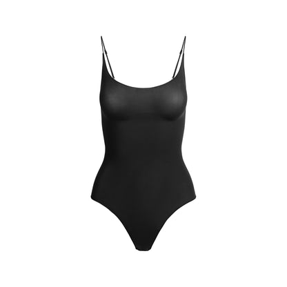 Sheer Seamless Thong Bodysuit