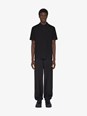 Givenchy Black Polo Shirt with Logo Embroidery on the Front in Cotton Man
