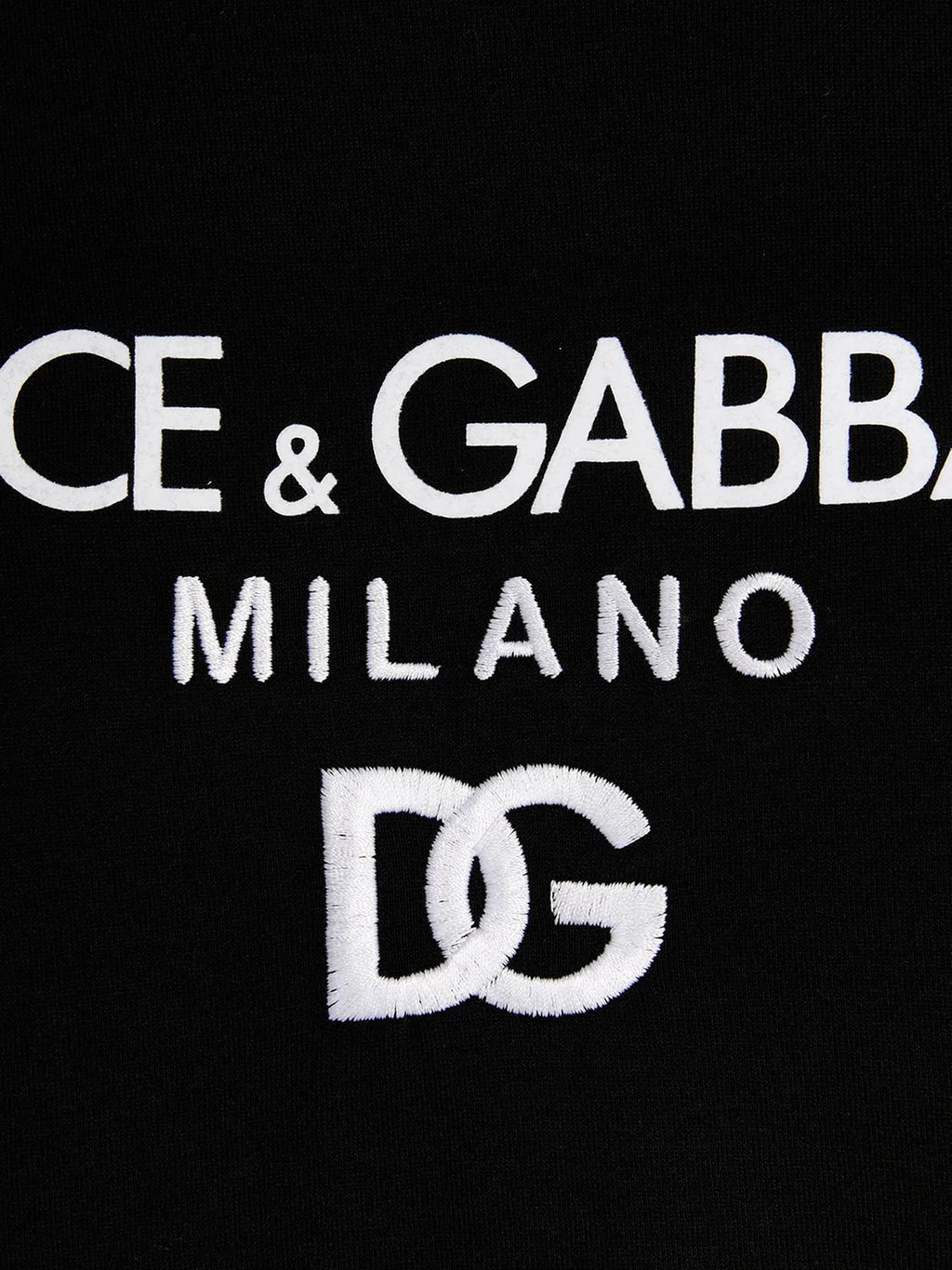 Dolce & Gabbana Flocked Logo T-Shirt in Black