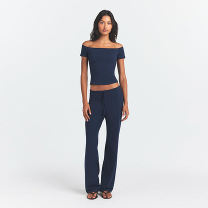 Cotton Jersey Off the Shoulder Top