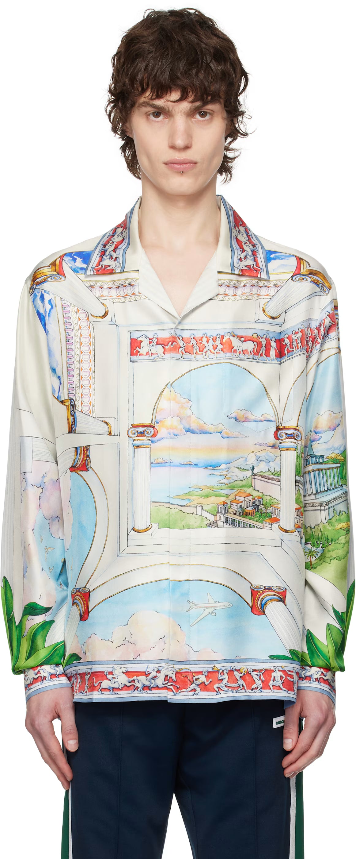 Multicolor 'Le Passage' Silk Shirt