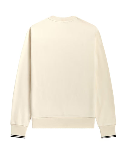 Fred Perry Ecru Sweater with Logo