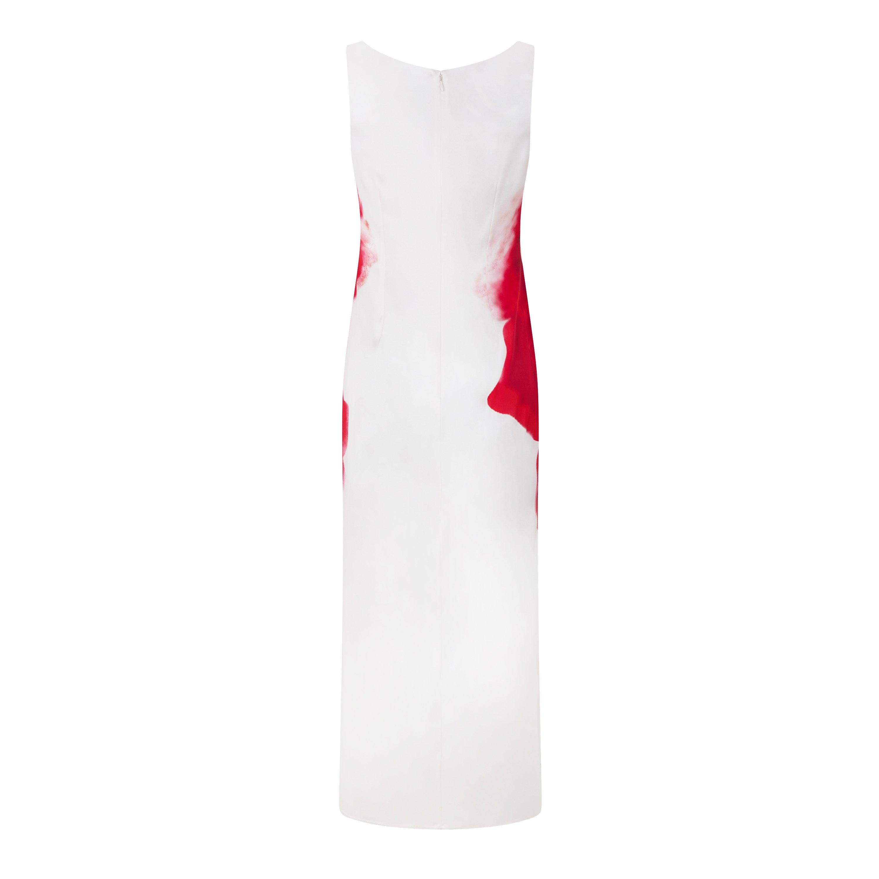 Bleeding Rose Pencil Dress