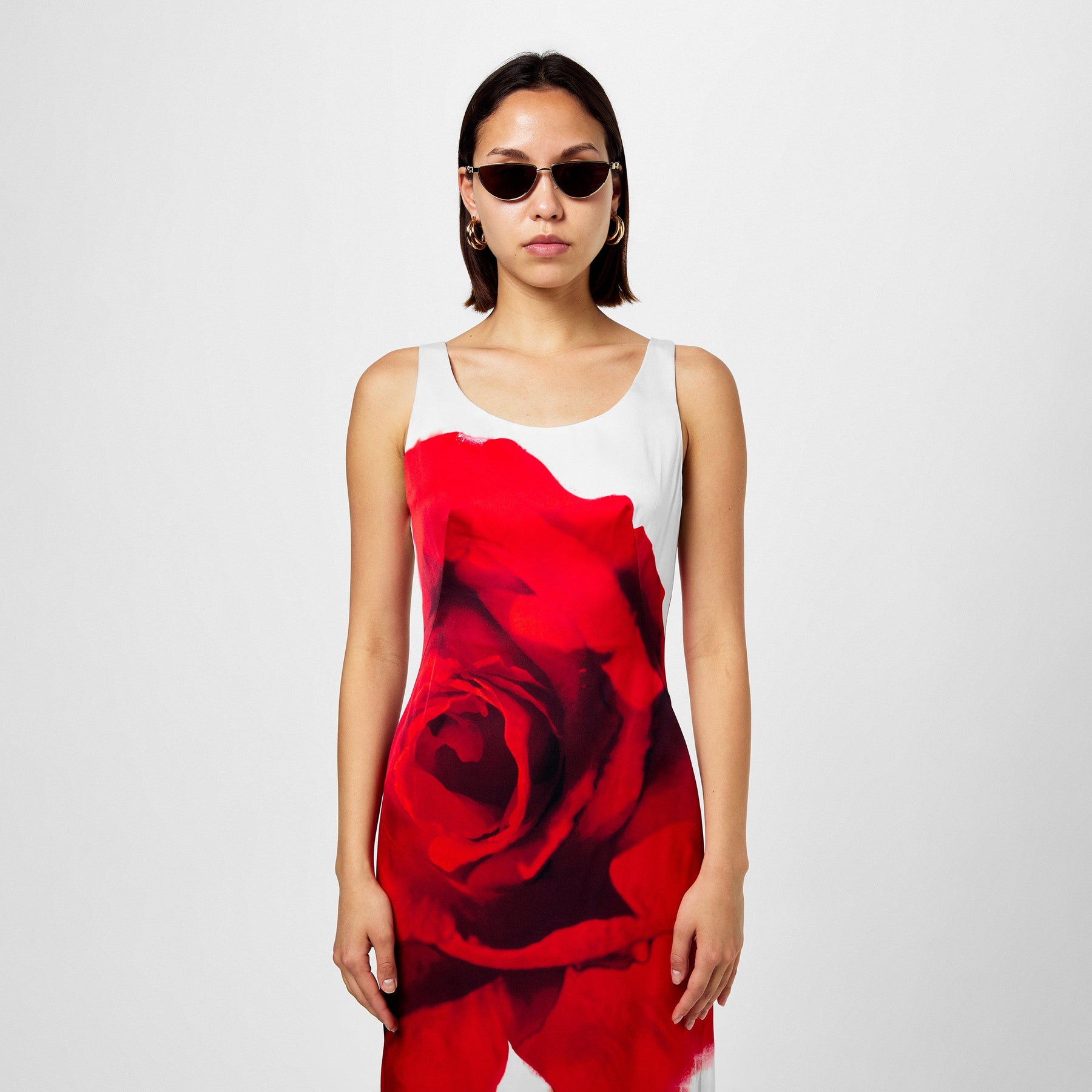 Bleeding Rose Pencil Dress