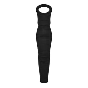 Women's  VI Tube Long Dress with Tubular Detailing