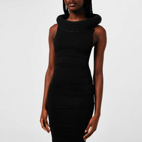 Women's  VI Tube Long Dress with Tubular Detailing