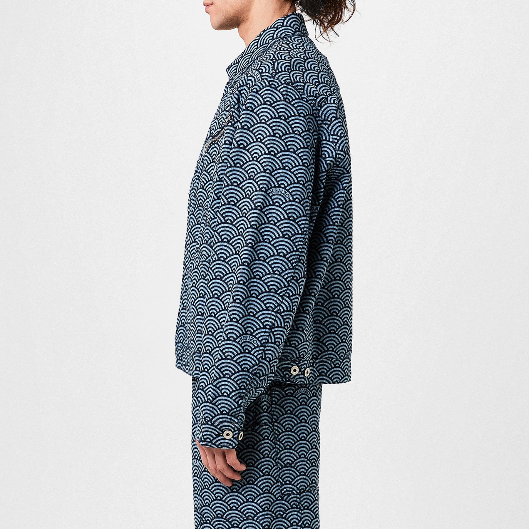 Seigaiha Denim Jacket