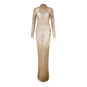 Turtleneck Maxi Dress