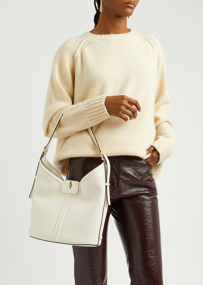 VLogo Leather Hobo bag