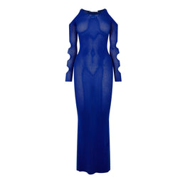 Viscose Long Sleeve Cut Out Maxi Dress