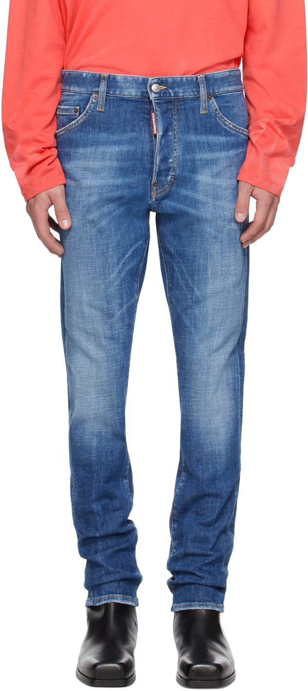 Blue Medium Easy Wash Cool Guy Jeans