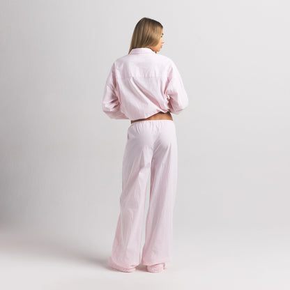 Cotton Poplin Oversized Sleep Set