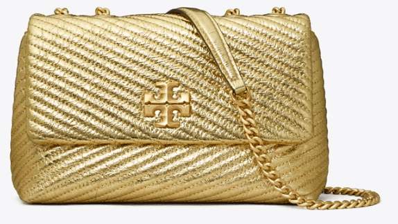 Tory Burch SMALL KIRA MOTO QUILT METALLIC CONVERTIBLE SHOULDER BAG - Bags | Shop From The Mirage