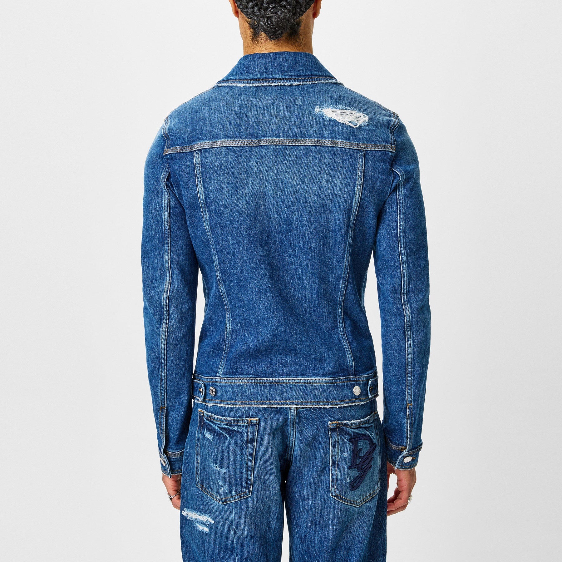 Distressed Denim Jacket