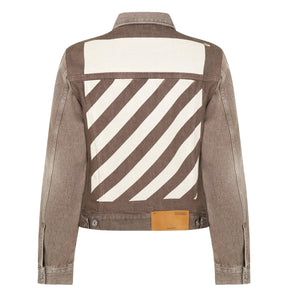 Men's Tab Slim Jacket, Iconic  Diagonals Denim Jacket