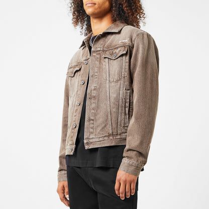 Tab Slim Cotton Long Sleeve Denim Jacket