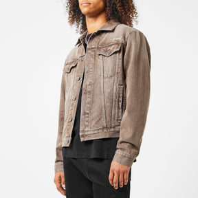 Men's Tab Slim Jacket, Iconic  Diagonals Denim Jacket