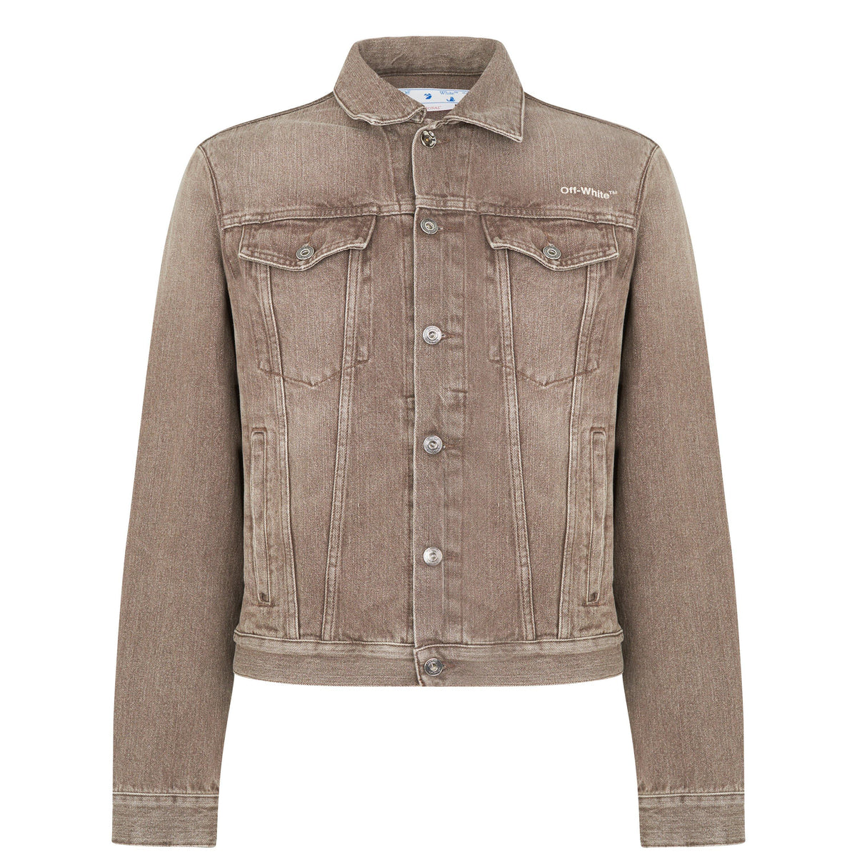 Men's Tab Slim Jacket, Iconic  Diagonals Denim Jacket