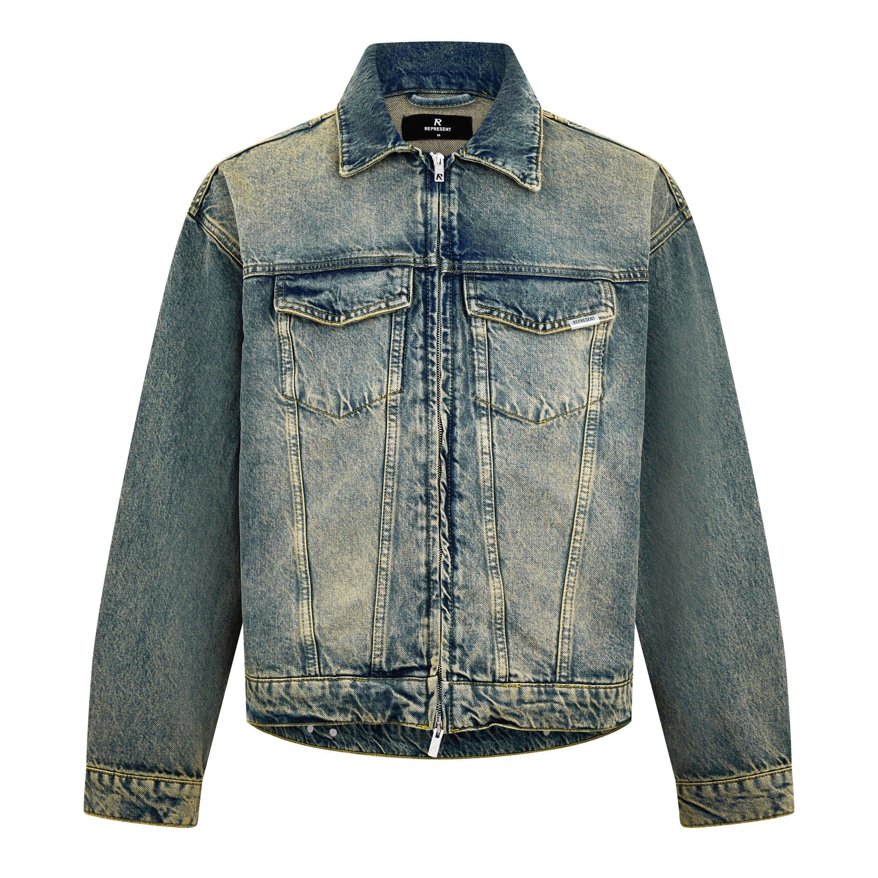 Men's Distressed Denim Jacket