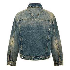 Men's Distressed Denim Jacket