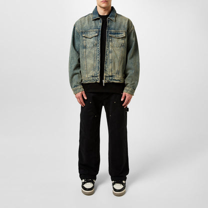 Men's Distressed Denim Jacket