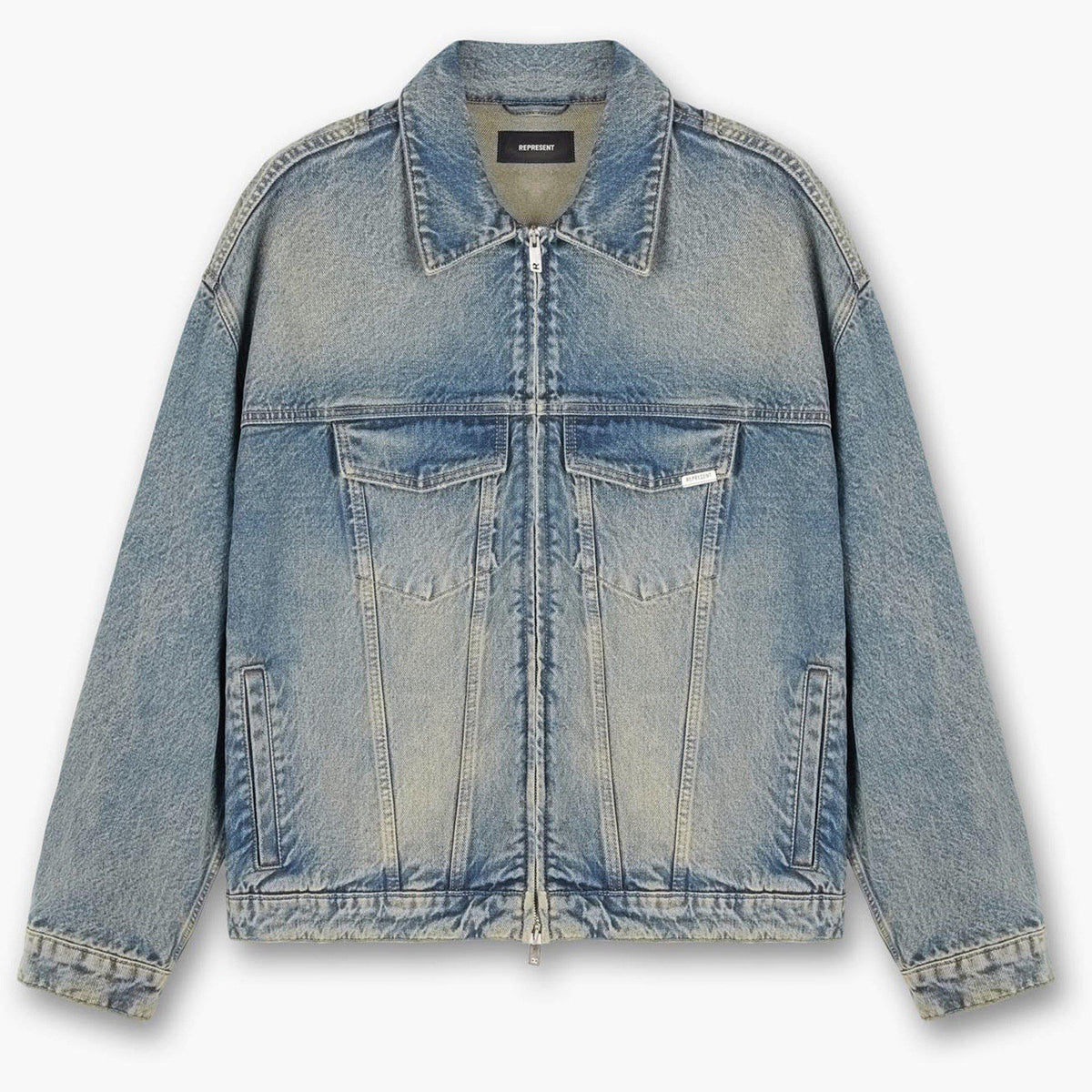 Men's Distressed Denim Jacket