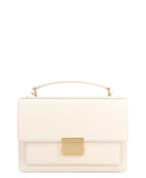 Leather Crossbody Bag with Push-Lock