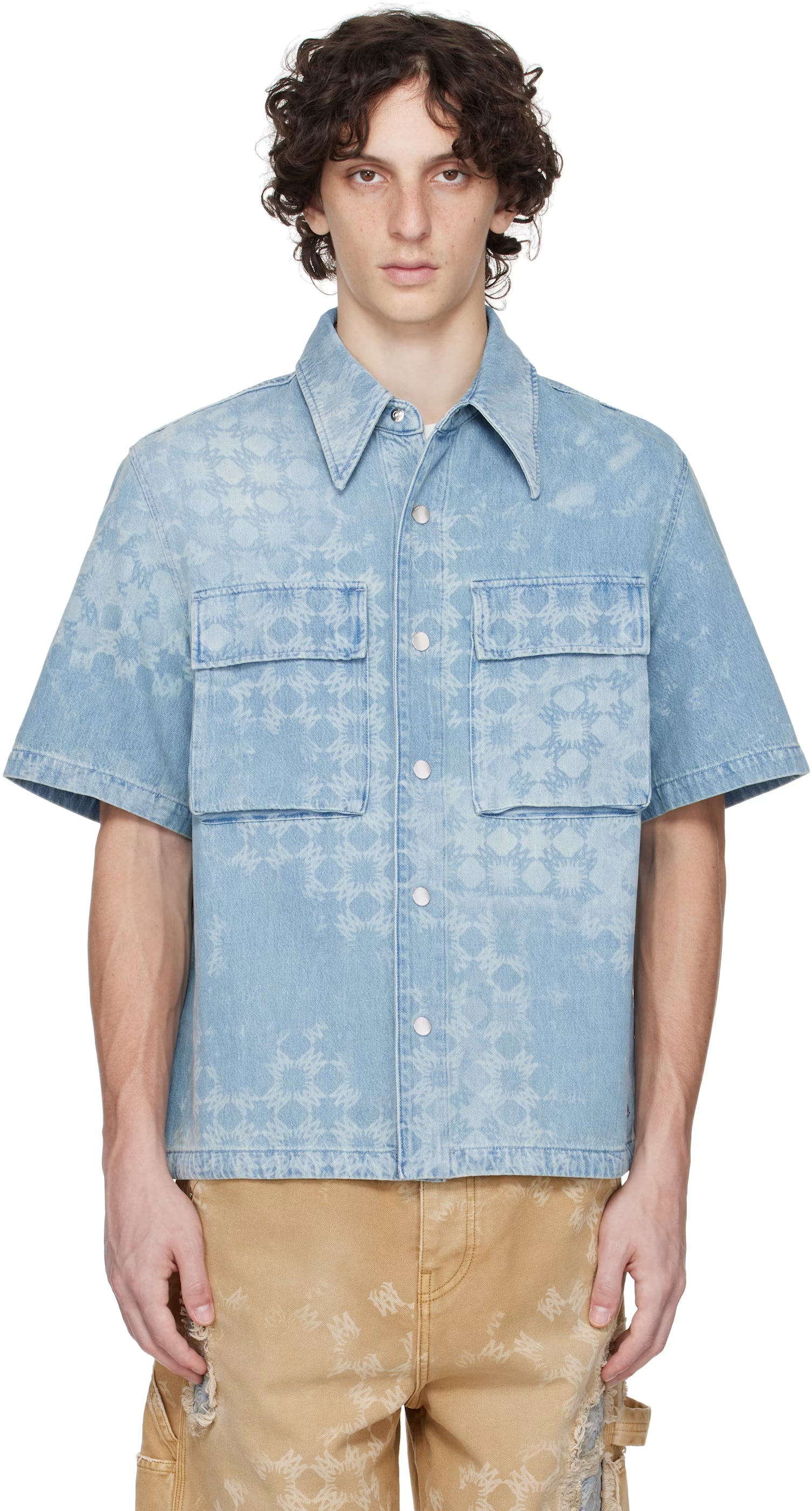 Blue MA Quad Denim Shirt